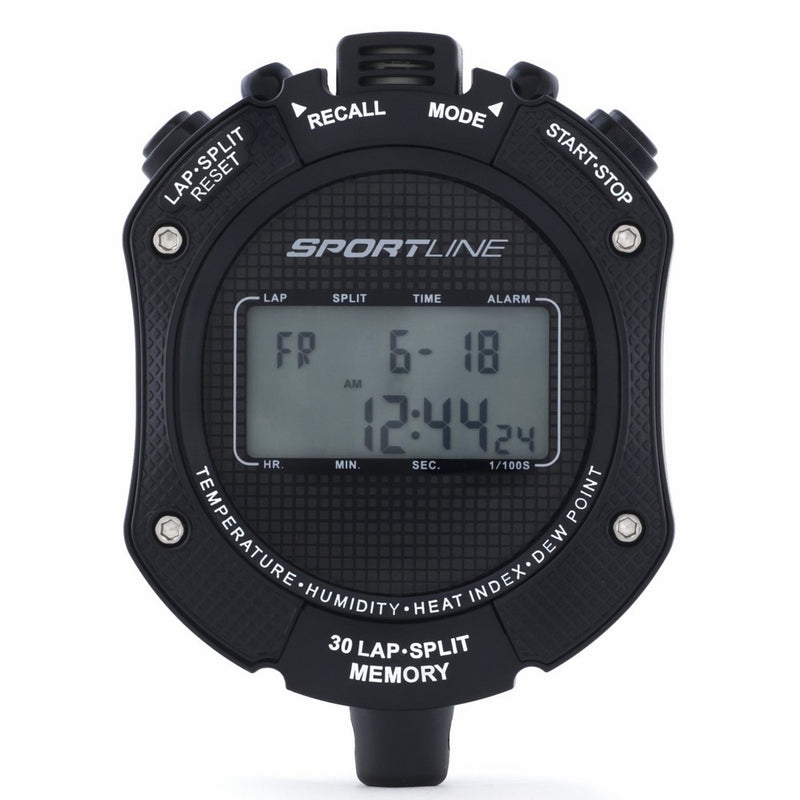 490 Heat Sensor Sport Timer- Displays Ambient Temperature, Heat Index, And Dew Point