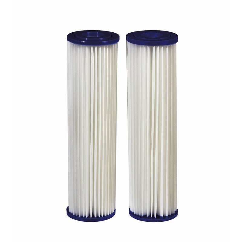 Filtrete Standard Capacity Whole House Pleated Water Filters, 30 Microns, Universal Filter, Sump Style Drop-In Filter, 2-Filters (3WH-STDPL-F02)