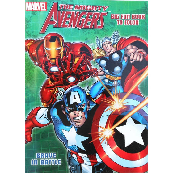 Marvel The Mighty Avengers Coloring Book with Captain America, Hulk and Thor "Brave in Battle"