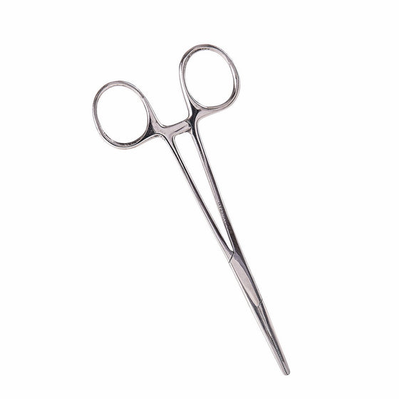 MABIS Kelly Forceps, Medical Forceps, Locking Forceps, Silver, 5.5"