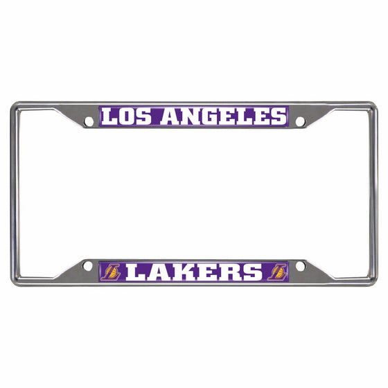 Fanmats 14796 NBA Los Angeles Lakers Chrome License Plate Frame