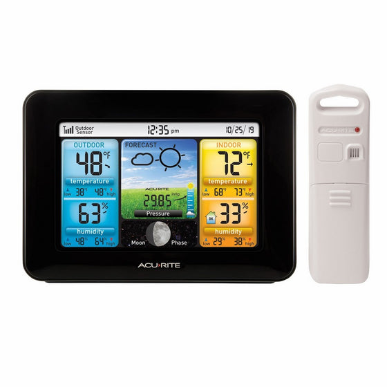 AcuRite 02077 Color Weather Station Forecaster with Temperature, Humidity