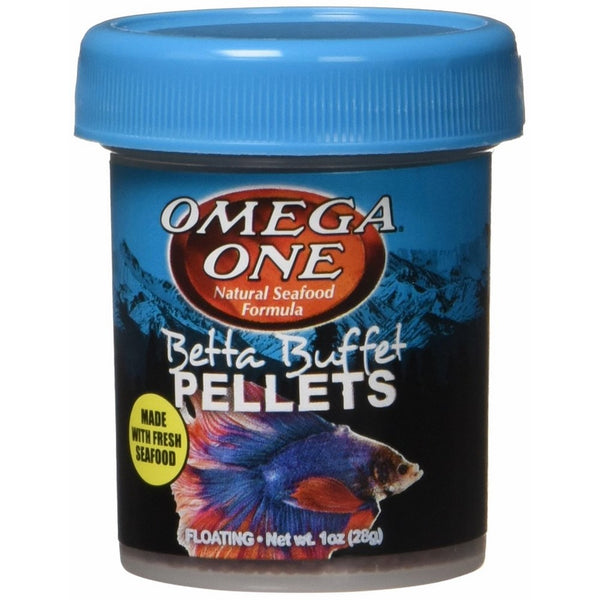 Omega One Betta Buffet Pellets Betta Food - 1oz
