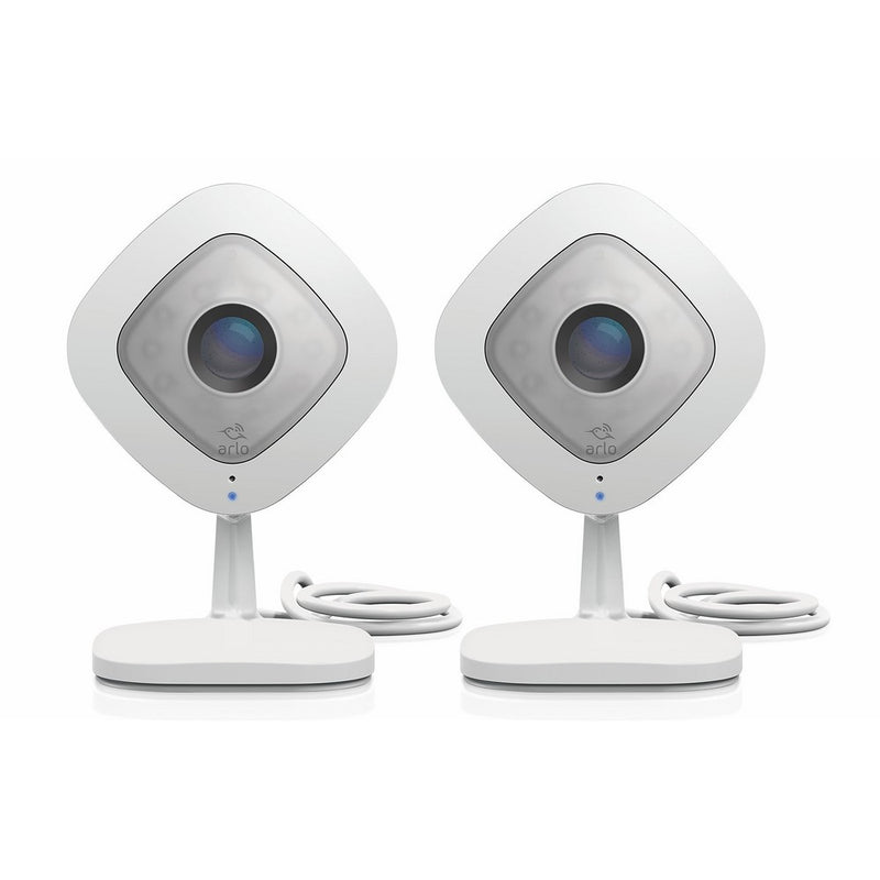 Arlo Q 1080p HD Security Camera with Audio & 7 Days of FREE Cloud Recordings-2 Pack (VMC3240), Works with Alexa