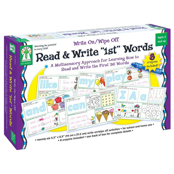 Write On/Wipe Off: Read & Write 1st First Words