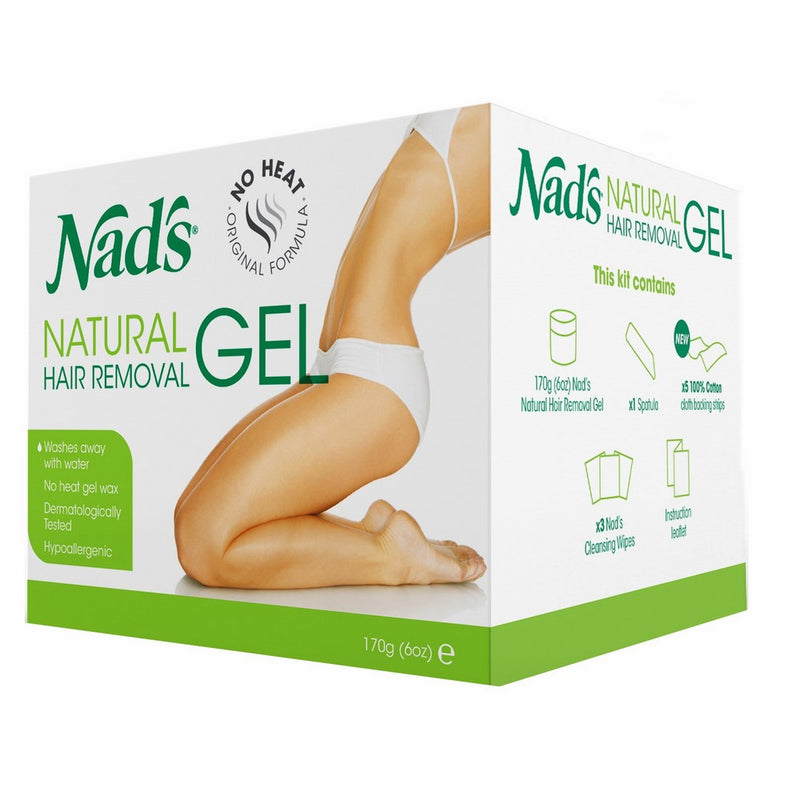Nad's Natural Hair Removal Gel Refill for Kit No Heating Waxing