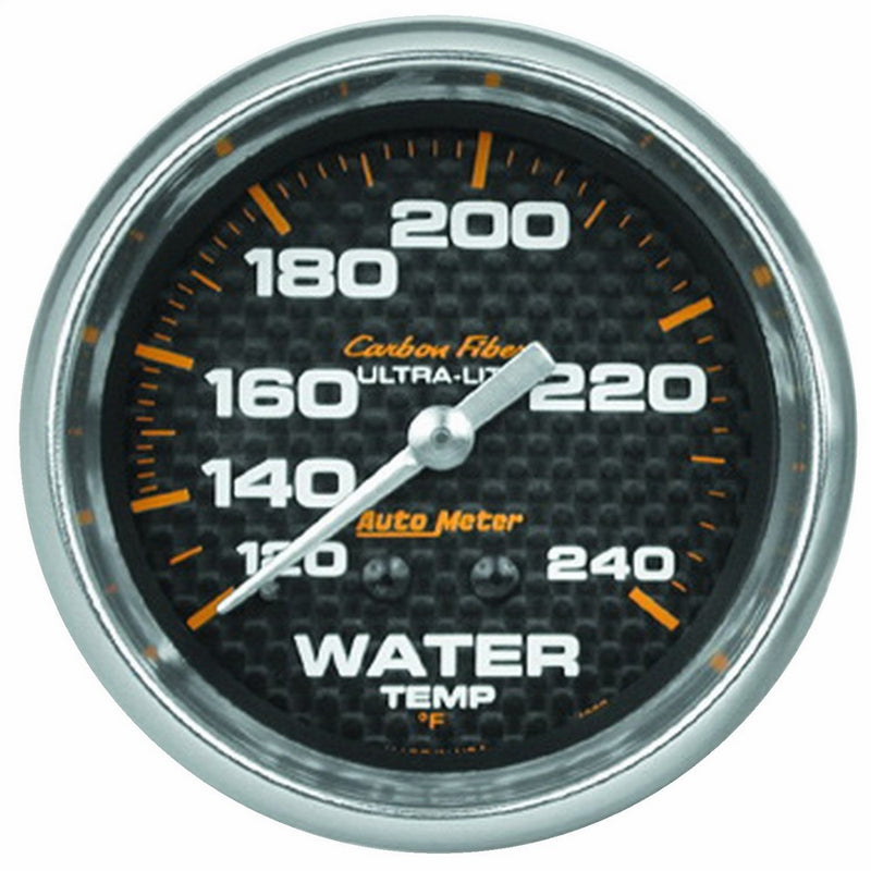 Auto Meter 4832 Carbon Fiber Mechanical Water Temperature Gauge