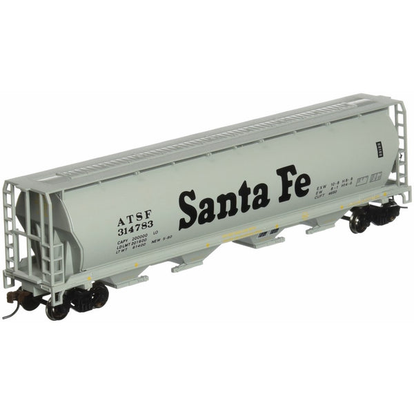 Bachmann Trains Santa Fe 4 Bay Cylindrical Grain Hopper