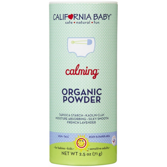 California Baby Non-Talc Powder, Canister - Calming, 2.5-Ounce