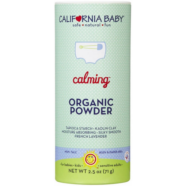 California Baby Non-Talc Powder, Canister - Calming, 2.5-Ounce