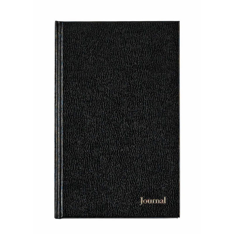 TOPS Executive Journal, Casebound, 8" x 5", Legal Rule, 160 Pages, Black Texhide Cover (J25558)