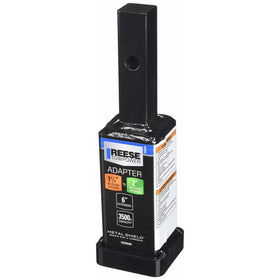 Reese Towpower 7020500 1-1/4" to 2" Receiver Adapter - 6" Long