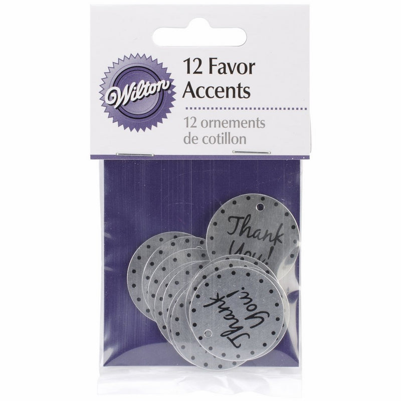 Wilton Thank You Favor Accents,12/pack