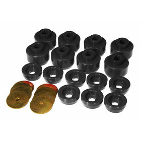 Prothane 7-141-BL Black Body and Cab Mount Bushing Kit - 16 Piece