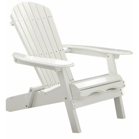Merry Garden White Paint Simple Adirondack Chair