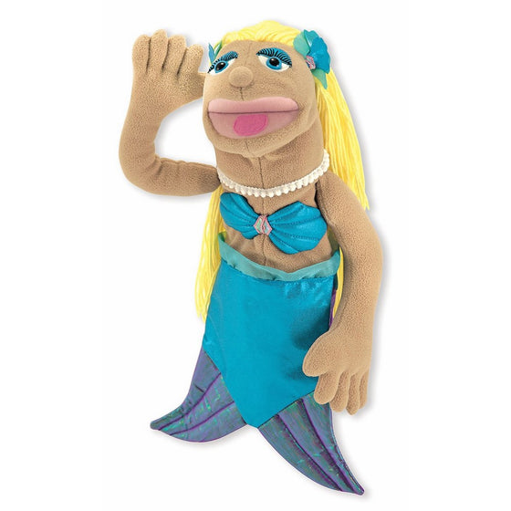 Melissa & Doug Mermaid Puppet With Detachable Wooden Rod for Animated Gestures