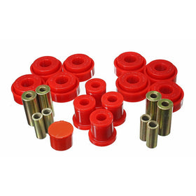 Energy Suspension 5.3140G Control Arm Bushing Set Black Front Must Reuse Existing Outer Metal Shells Performance Polyurethane Incl. Compression And Strut Rod Bushings Control Arm Bushing Set