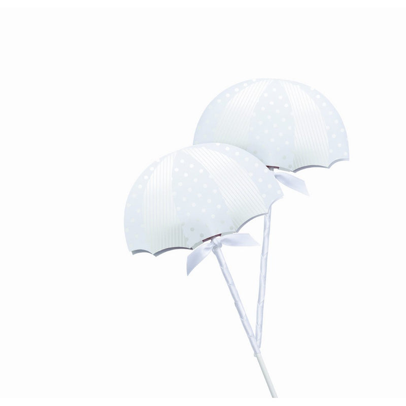 Wilton 415-0398 White Umbrella Lollipop Pocket Wrap Kit, 20 Count