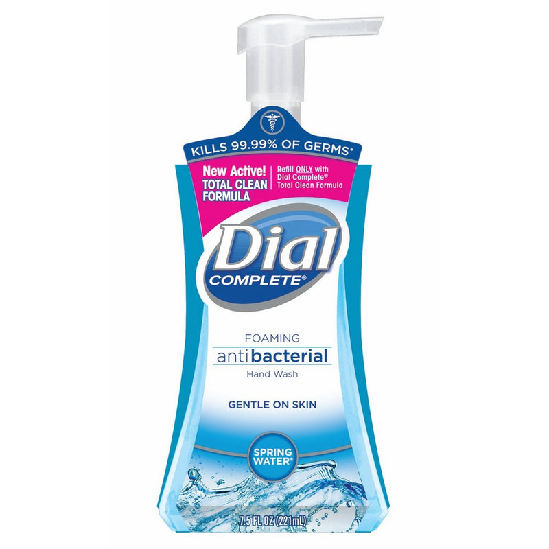 Dial Complete Antibacterial Foaming Hand Soap, Spring Water, 7.5 Fluid Ounces