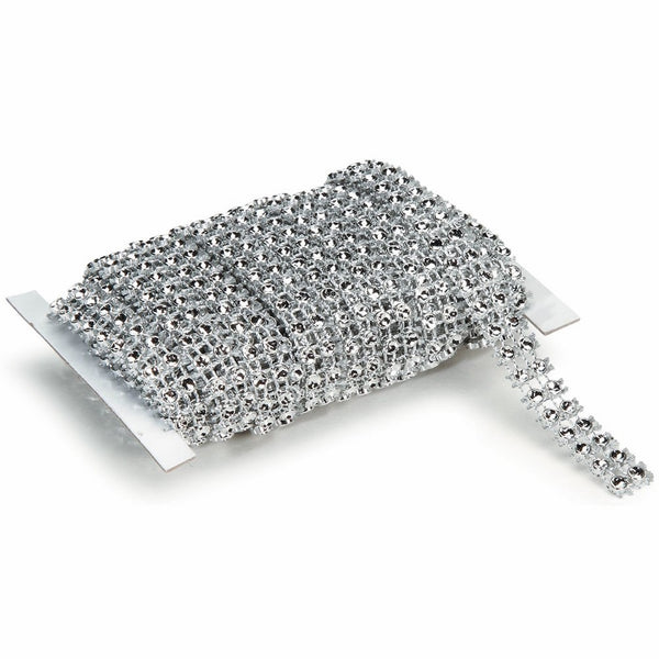 Prima Marketing 2 Rows Bling on a Roll, 3mm x 5-Yard, Silver