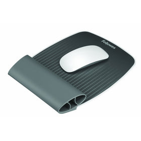 Fellowes I-Spire Series Wrist Rocker, Mouse Pad with Rocking Motion Support, Gray (9311801)