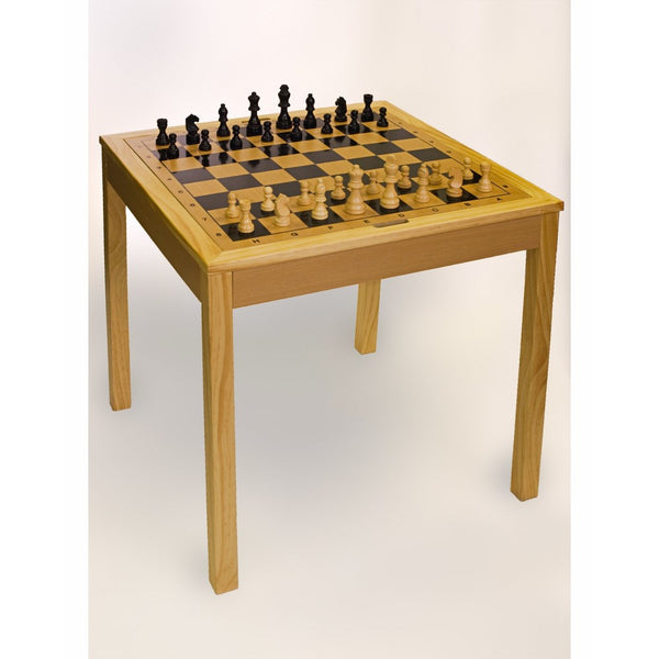 Sterling Games 3 in 1 (Chess/Checkers/Backgammon) Wooden Game Table