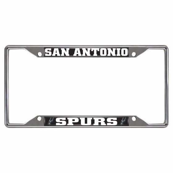 FANMATS14892NBA San Antonio Spurs Chrome License Plate Frame