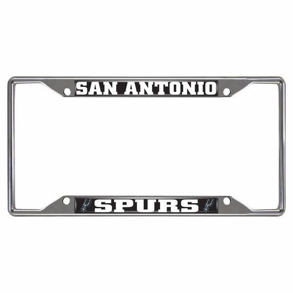 FANMATS14892NBA San Antonio Spurs Chrome License Plate Frame
