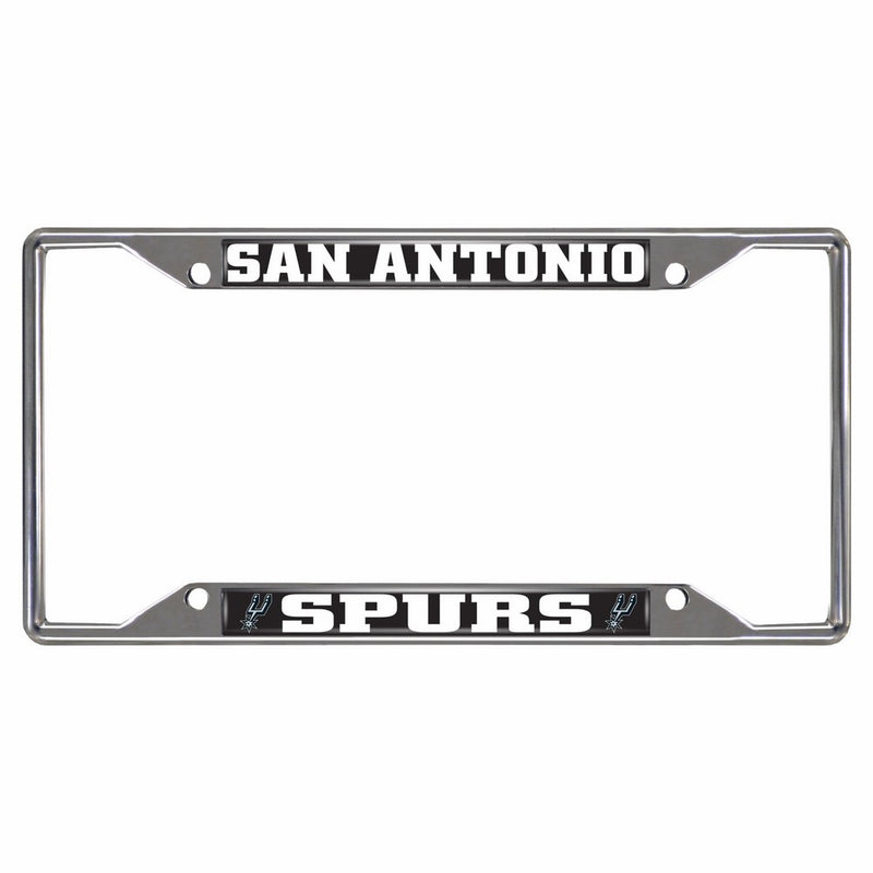 FANMATS14892NBA San Antonio Spurs Chrome License Plate Frame