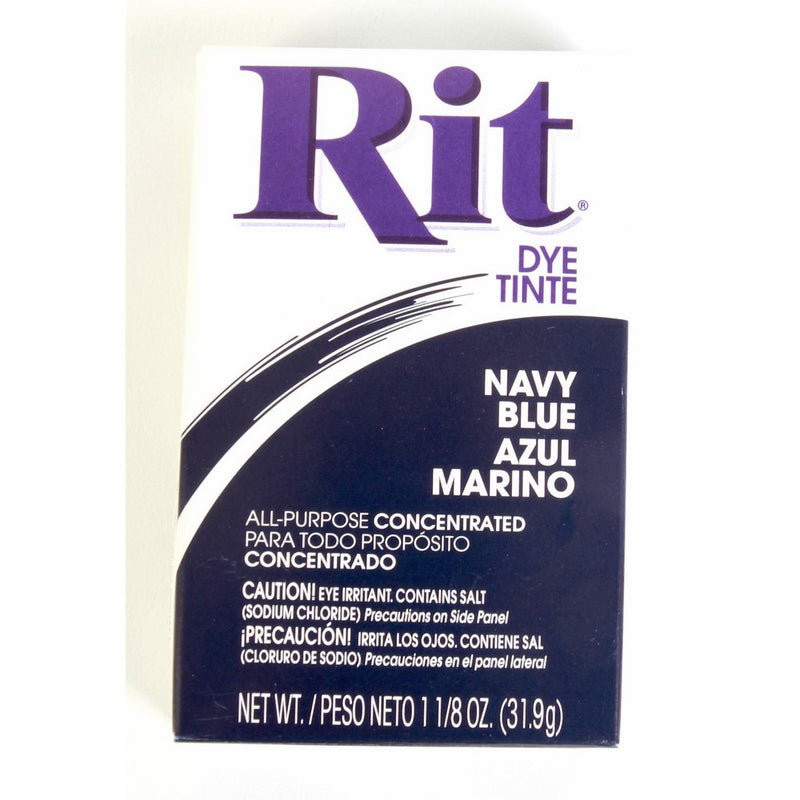 Rit Concentrated Powdered Fabric Dye, Navy Blue 1.13 oz ( Pack of 3)