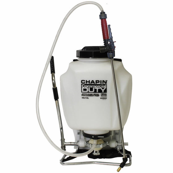 Chapin 63900 4-Gallon Self-Cleaning Backpack Sprayer For Fertilizer, Herbicides and Pesticides, 4-Gallon (1 Sprayer/Package)