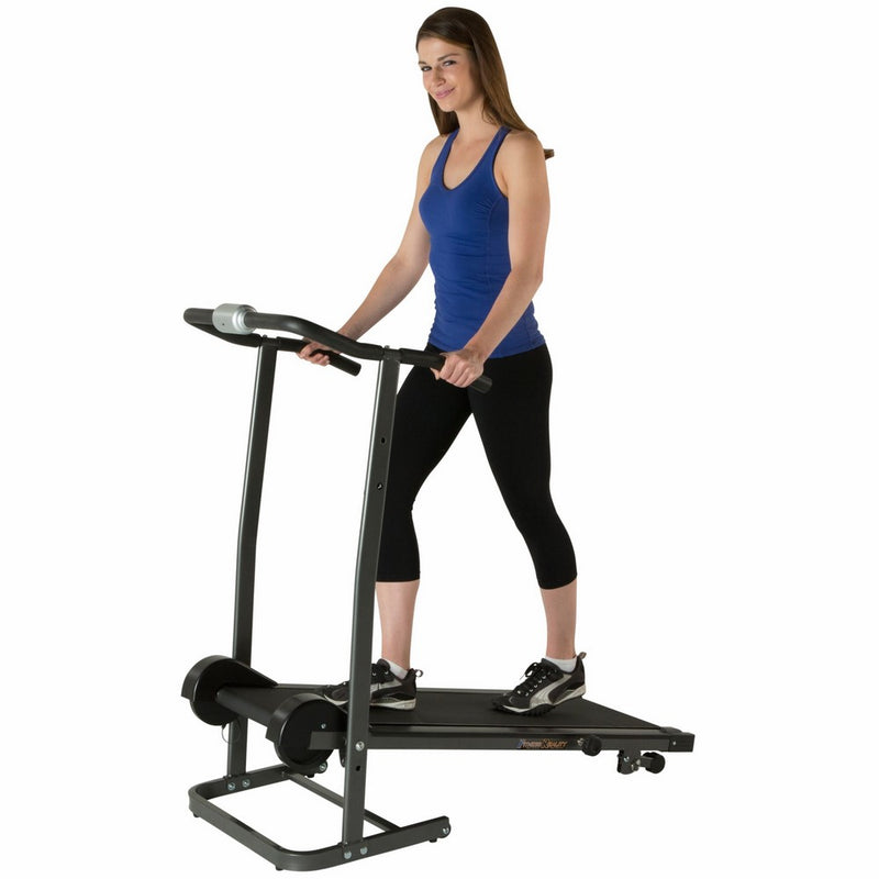 Fitness Reality TR1000 Manual Treadmill with 2 Level Incline & Twin Flywheels