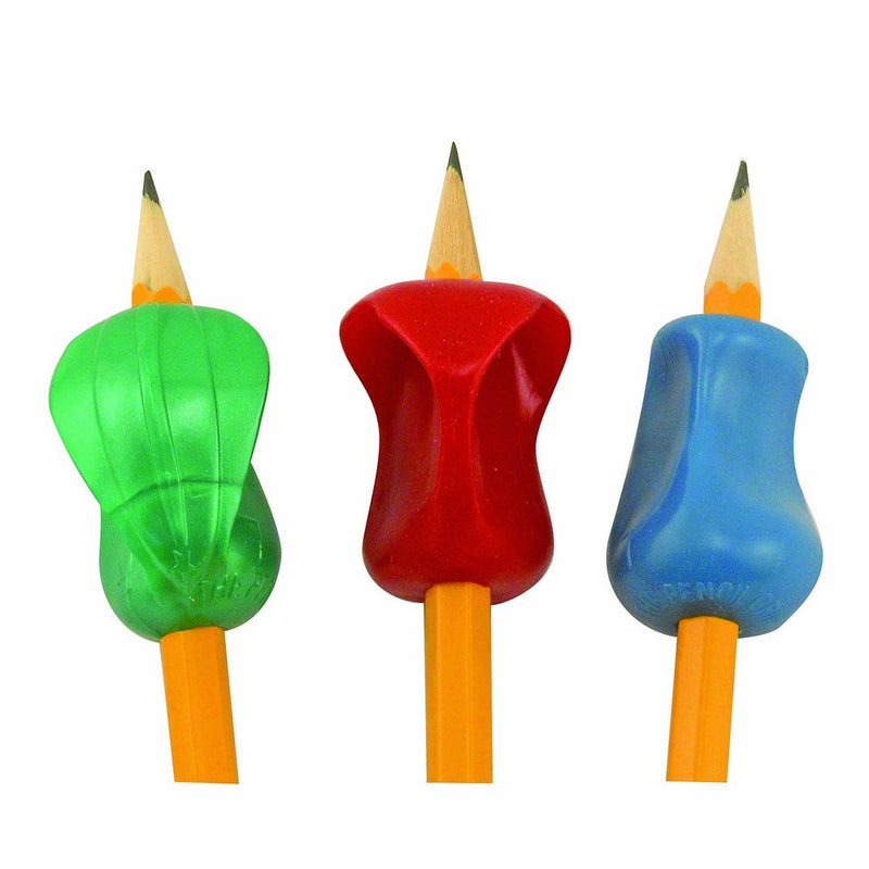 The Pencil Grip 3-Step Training Kit with 3 Premium Ergonomic Pencil Grips, Crossover Grip, Pinch Grip, Pencil Grip (MXG-003)
