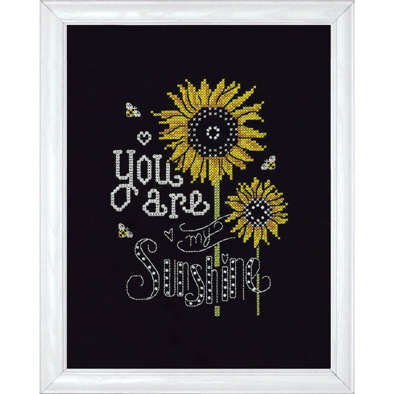 Design Works Crafts 2889Sunshine Chalkboard Counted Cross Stitch Kit, 8 by 10"