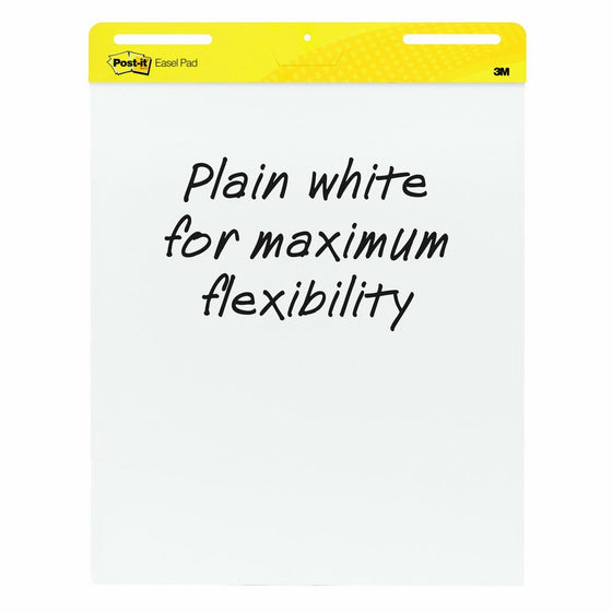 Post-it Super Sticky Easel Pad, 25 x 30 Inches, 30 Sheets/Pad, 2 Pads, Large White Premium Self Stick Flip Chart Paper, Super Sticking Power (559)