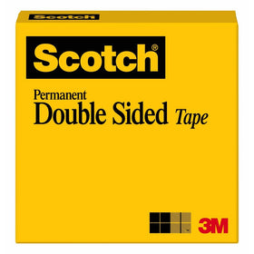 Scotch Brand Double Sided Tape, Narrow Width, 1/2 x 900 Inches, Boxed (665)