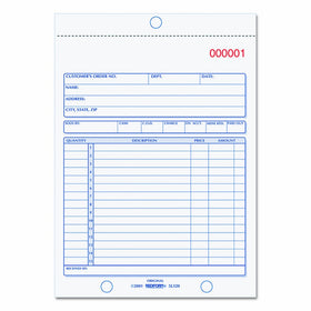 REDIFORM Sales Order Book, Carbonless, 2 Part, 5.5 x 7.875", 50 Forms (5L320)