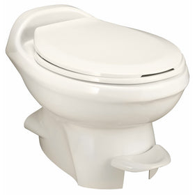 Aqua Magic Style Plus RV Toilet/ Low Profile / Bone - Thetford 34438