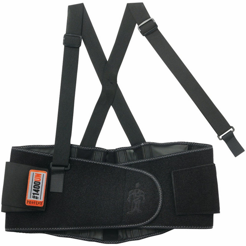Proflex 1400UN Universal Size Back Support Belt, One Size, Black