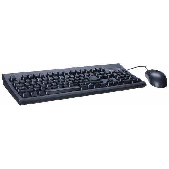 Combo 104KEY PS2 Keyboard Black with optical 2BTN Mouse