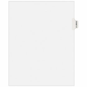 Avery Individual Legal Dividers, Letter Size, Exhibit M (01383)