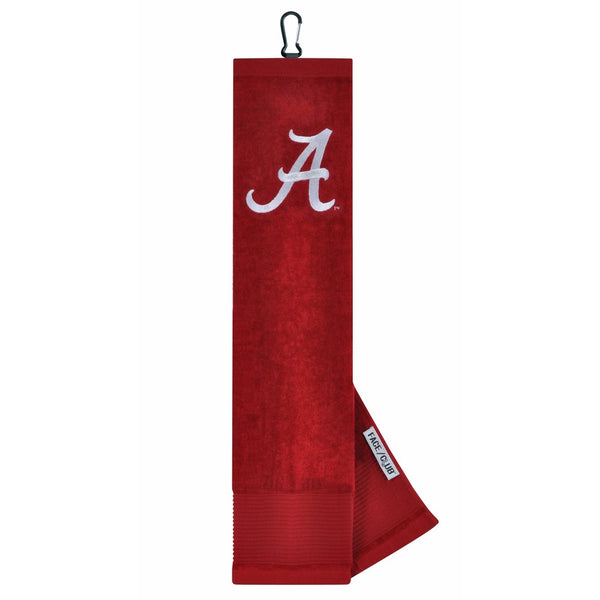 Alabama Crimson Tide Face/Club Embroidered Towel