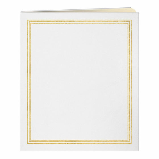 Pioneer Jumbo 11.75x14 Beige Page Scrapbook 100 Pages (50 Sheets), White