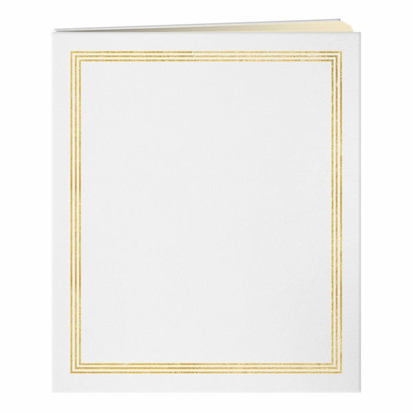 Pioneer Jumbo 11.75x14 Beige Page Scrapbook 100 Pages (50 Sheets), White