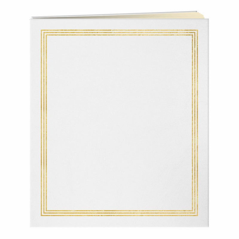 Pioneer Jumbo 11.75x14 Beige Page Scrapbook 100 Pages (50 Sheets), White