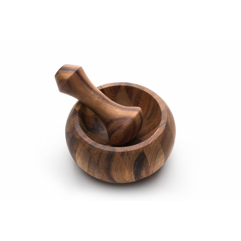 Ironwood Gourmet 28341 Olmec Mortar and Pestle, Acacia Wood