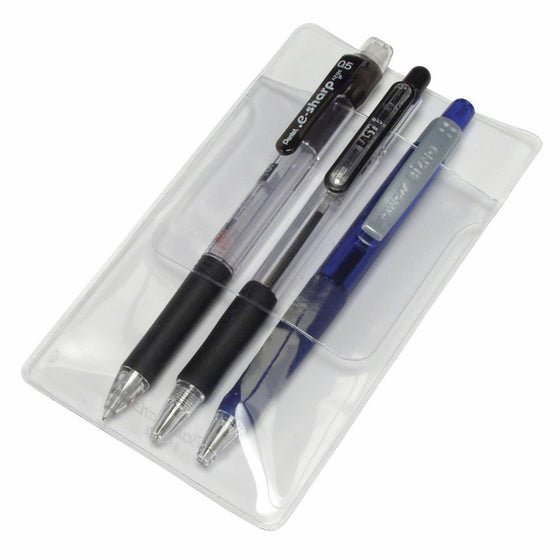 Pocket Protector, for Pen Leaks, Clear