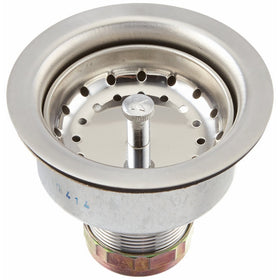 Keeney 1432SS Premium Deep Cup Sink Strainer with Fixed Post Basket, Stainless Steel