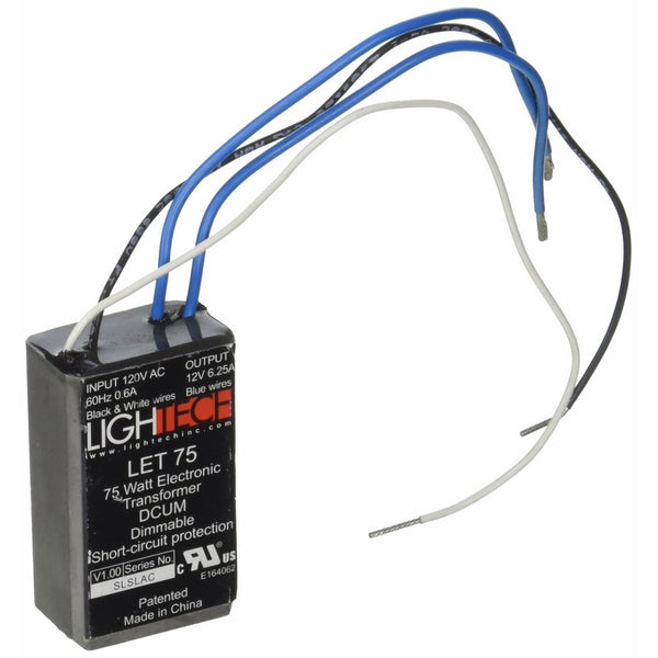 LET-75 12V AC Class 2 Electronic Remote Transformer by Lightech