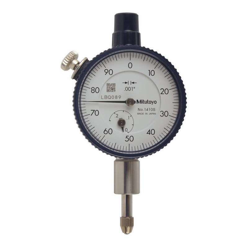 Mitutoyo 1410S.001 X .25" Dial Indicator, 0-100, Lug Back, Series 1